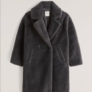 Oversized Long-Length Sherpa Teddy Coat